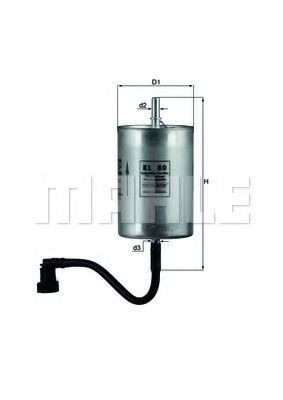 Фильтр тонкой очистки топлива Mahle Original KL80 цена, от 24.95 USD
